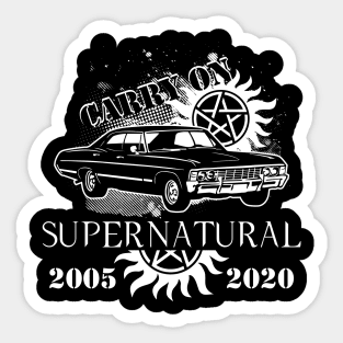 Supernatural Carry On 2005-2020 T-Shirt Sticker